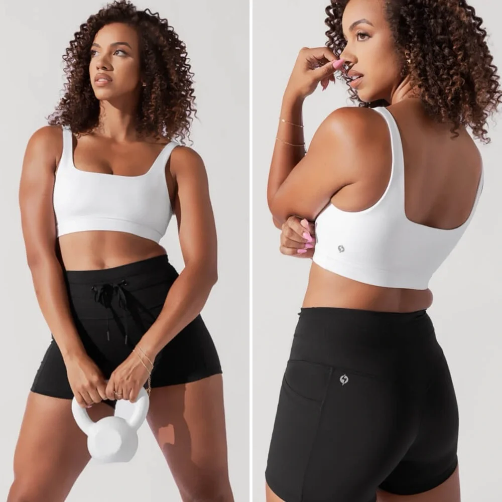 POPFLEX Tone Bra in White XS/S - Picture 1 of 12